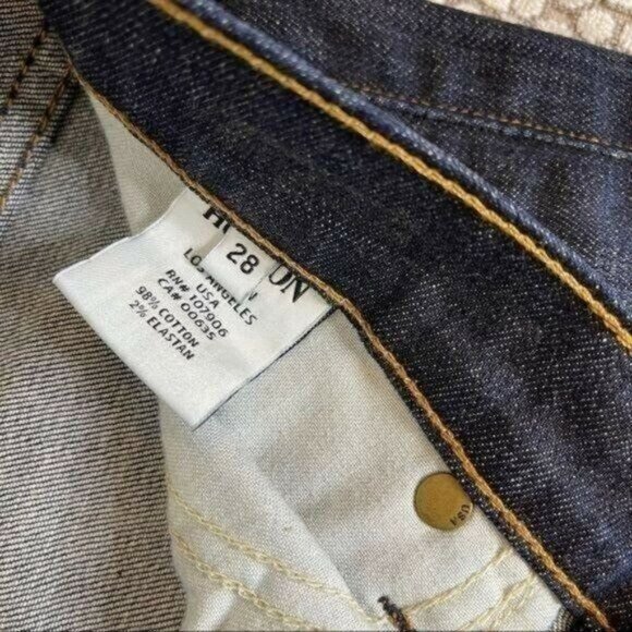 Hudson Collette Skinny Jeans Dark Blue Size 28 - Picture 5 of 11